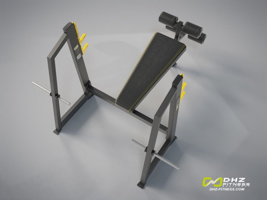 A-3041 Скамья-стойка для жима под углом вниз (Olympic Decline Bench)