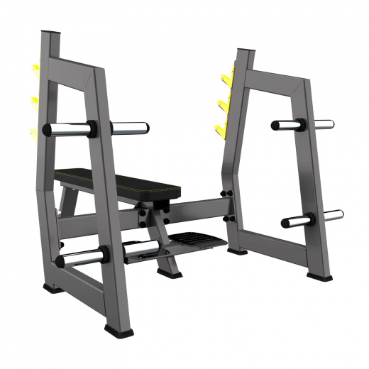A-3043 Скамья-стойка для жима штанги лежа (Olympic Bench)