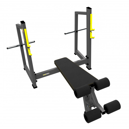 A-3041 Скамья-стойка для жима под углом вниз (Olympic Decline Bench)