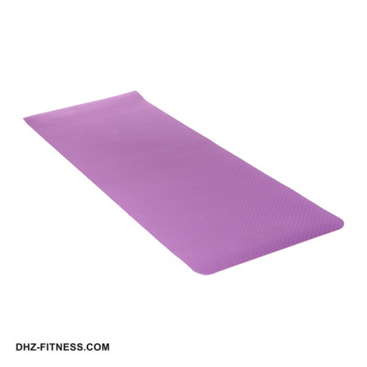 Коврик для йоги и фитнеса ПРОФ (фиолетовый-розовый) 6 мм PROFI-FIT