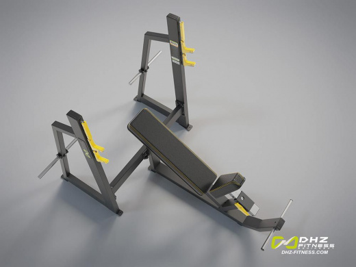 A-3042 Скамья-стойка для жима под углом вверх (Olympic Bench Incline)