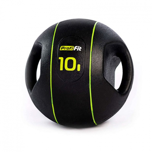 Медицинбол с хватами PROFI-FIT (6 кг/7кг/8кг/9кг/10кг)