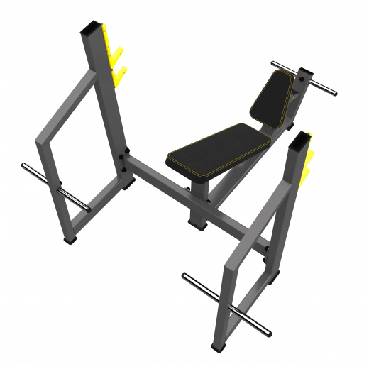 A-3042 Скамья-стойка для жима под углом вверх (Olympic Bench Incline)
