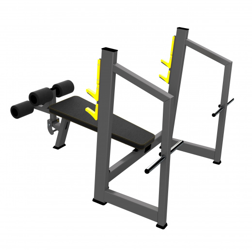 A-3041 Скамья-стойка для жима под углом вниз (Olympic Decline Bench)